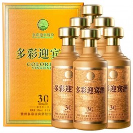 53度贵州多彩迎宾酒御品6瓶整箱通常价格